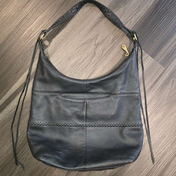 HOBO INTERNATIONAL Entwine Shoulder Bag, Black Leather - Picture 10 of 16